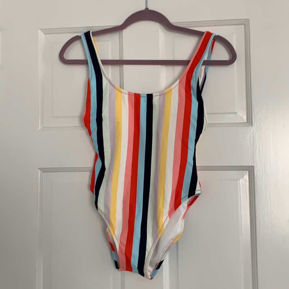 Gap rainbow strip swimsuit